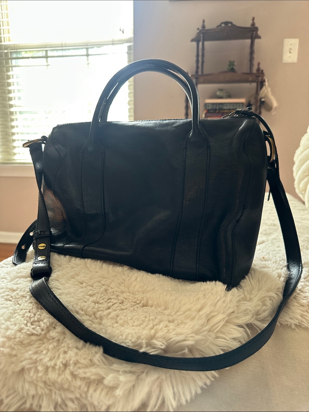 Madewell Black Leather Satchel